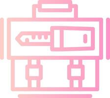 Key Linear Gradient Icon vector