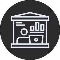 Home-based business Inverted Icon vector