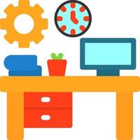 Workspace organization Flat Icon vector
