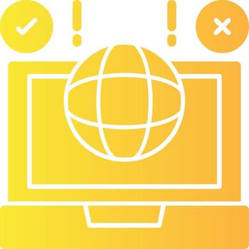 Remote challenges Solid Multi Gradient Icon vector