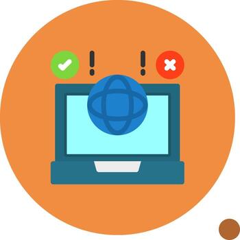 remoto retos plano sombra icono vector