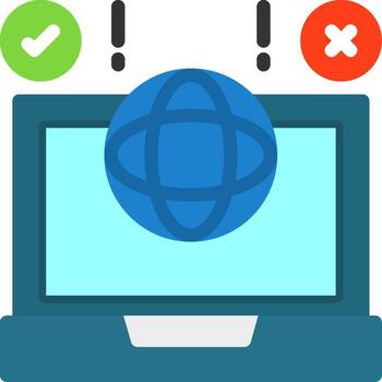 Remote challenges Flat Icon vector