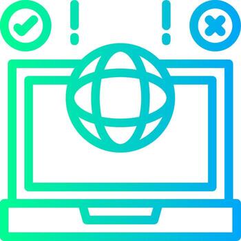 Remote challenges Linear Gradient Icon vector