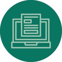 Remote work policies Line Multi color Icon vector