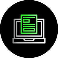 Remote work policies Dual Gradient Circle Icon vector