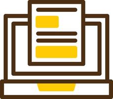 Remote work policies Yellow Lieanr Circle Icon vector