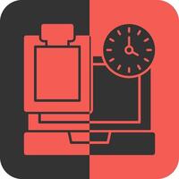 Remote work tools Red Inverse Icon vector