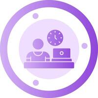 Remote work attire Glyph Gradient Icon vector