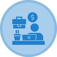 Remote work benefits Multicolor Circle Icon vector