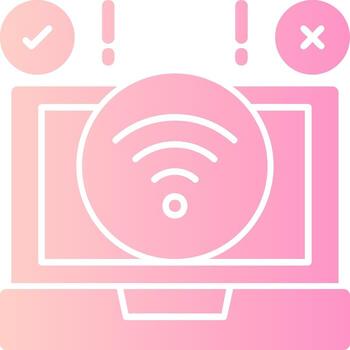 Remote work challenges Solid Multi Gradient Icon vector