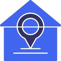 Home Solid Two Color Icon vector