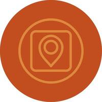 Pin Line Multi color Icon vector