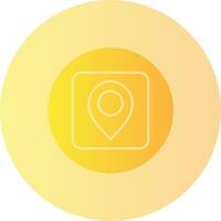 Pin Gradient Circle Icon vector