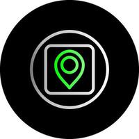 Pin Dual Gradient Circle Icon vector