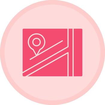 Map Multicolor Circle Icon vector