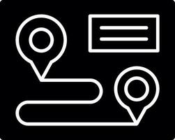 GPS Glyph Icon vector