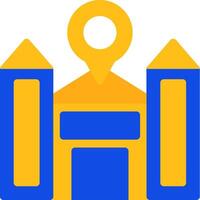 School Flat Two Color Icon vector