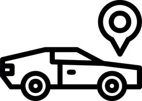 Car Line Icon vector