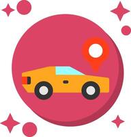 Car Tailed Color Icon vector