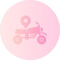 Bike Gradient Circle Icon vector