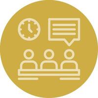 Briefing Line Multi color Icon vector