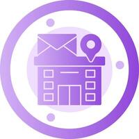 Post Office Glyph Gradient Icon vector