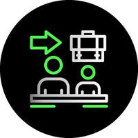 Handover Dual Gradient Circle Icon vector