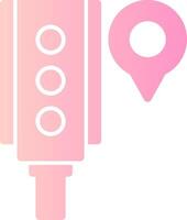 Traffic Light Solid Multi Gradient Icon vector