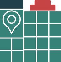Mall Glyph Two Color Icon vector