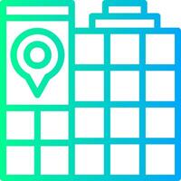 Mall Linear Gradient Icon vector