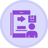 Business to consumer Multicolor Circle Icon vector