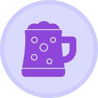 Beer Mug Multicolor Circle Icon vector