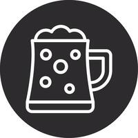 Beer Mug Inverted Icon vector