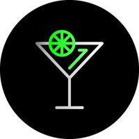 Cocktail Dual Gradient Circle Icon vector