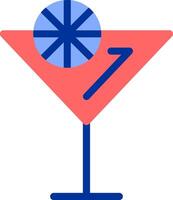 Cocktail Color Filled Icon vector