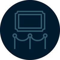 Art Gallery Line Multi color Icon vector