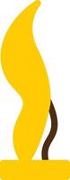 Sculpture Yellow Lieanr Circle Icon vector