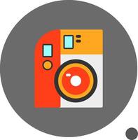 Camera Flat Shadow Icon vector