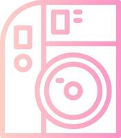 Camera Linear Gradient Icon vector