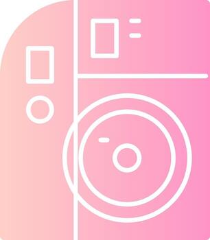 cámara sólido multi degradado icono vector