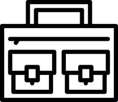 Briefcase Line Icon vector