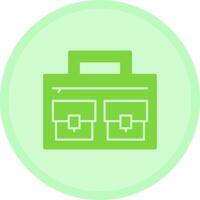 Briefcase Multicolor Circle Icon vector