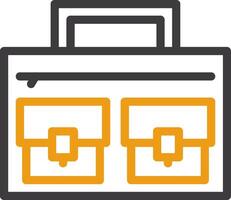 Briefcase Line Two Color Icon vector