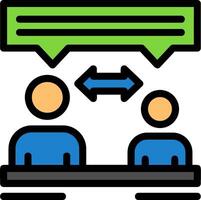 Mentorship Line Filled Icon vector