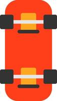 Skateboard Flat Icon vector