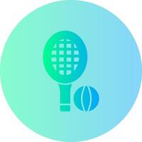 Tennis Gradient Circle Icon vector