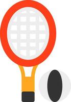 icono plano de tenis vector