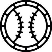 icono de línea de béisbol vector