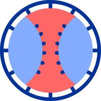 Baseball Color Filled Icon vector