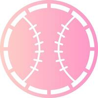 Baseball Solid Multi Gradient Icon vector